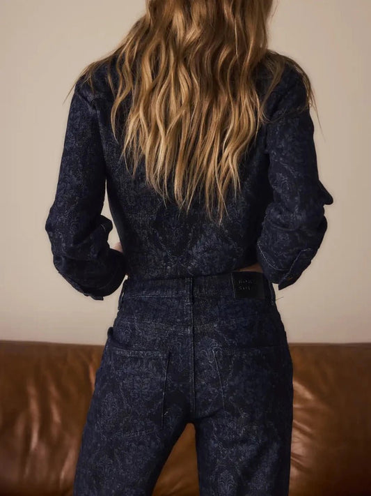 Calça Jeans Siena Arabesco - Bonne Soirée