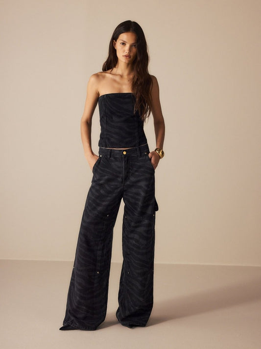 PRÉ - VENDA Calça Kayra Jeans Zebra - Entrega a partir de 12/03 - Bonne Soirée