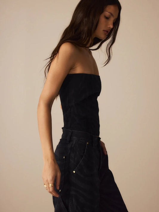 PRÉ - VENDA Top Kayra Jeans Zebra - Entrega a partir de 12/03 - Bonne Soirée