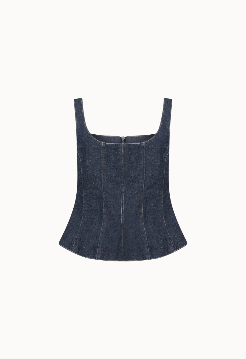 Top Jeans Daisy - Azul Marinho - Bonne Soirée