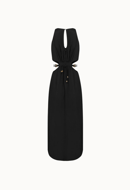 Vestido Recortes Patrice - Preto - Bonne Soirée