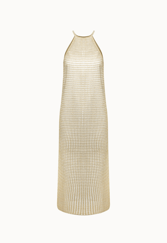 Vestido Tricot Ayla - Dourado - Bonne Soirée