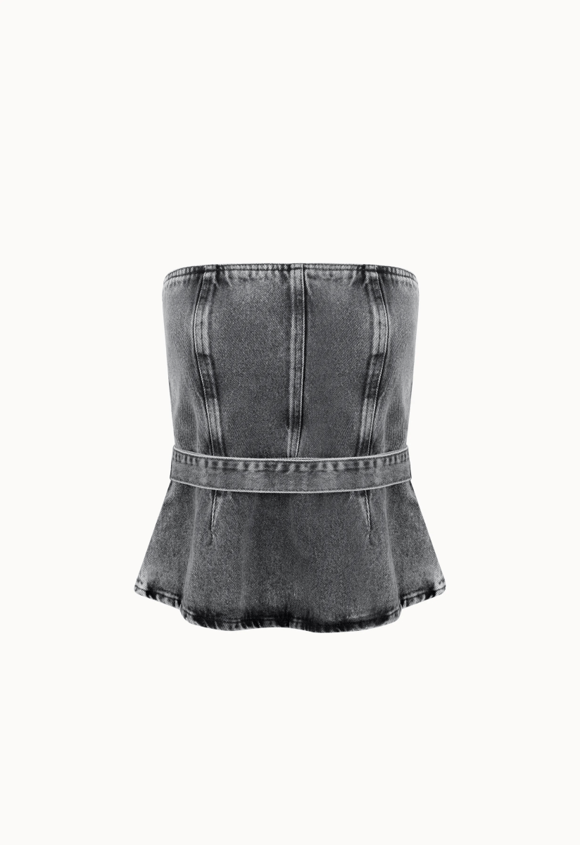 Top Jeans Lucie - Preto - Bonne Soirée