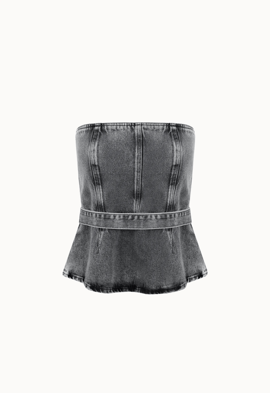 Top Jeans Lucie - Preto - Bonne Soirée