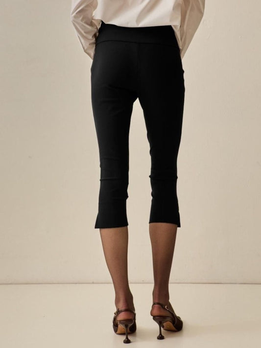Calça Corsário Amalfi Preta - Bonne Soirée