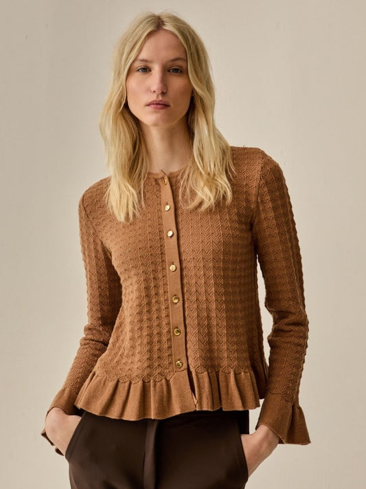 Blusa Manga Longa Ayla Tricot Caramelo - Bonne Soirée