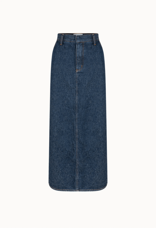 Saia Jeans Midi Isabelle - Azul Marinho