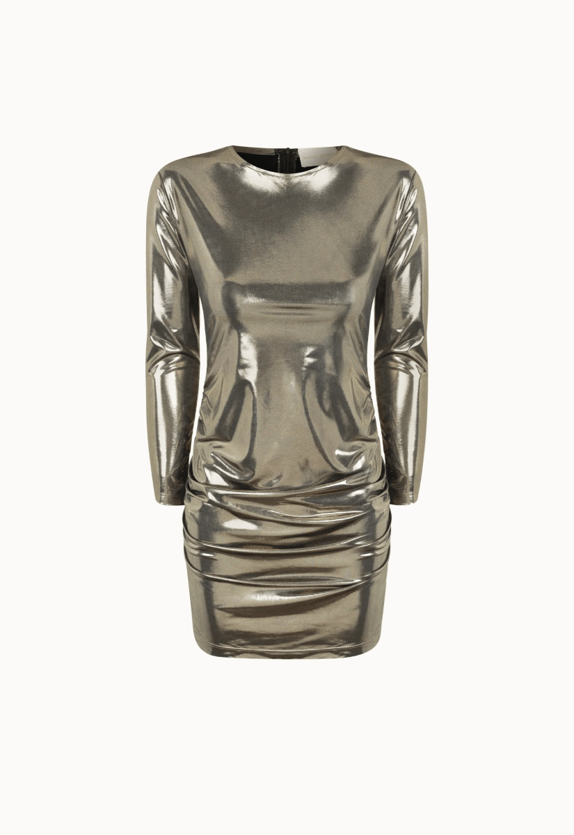 Vestido Manga Longa Charlotte - Metalizado - Bonne Soirée