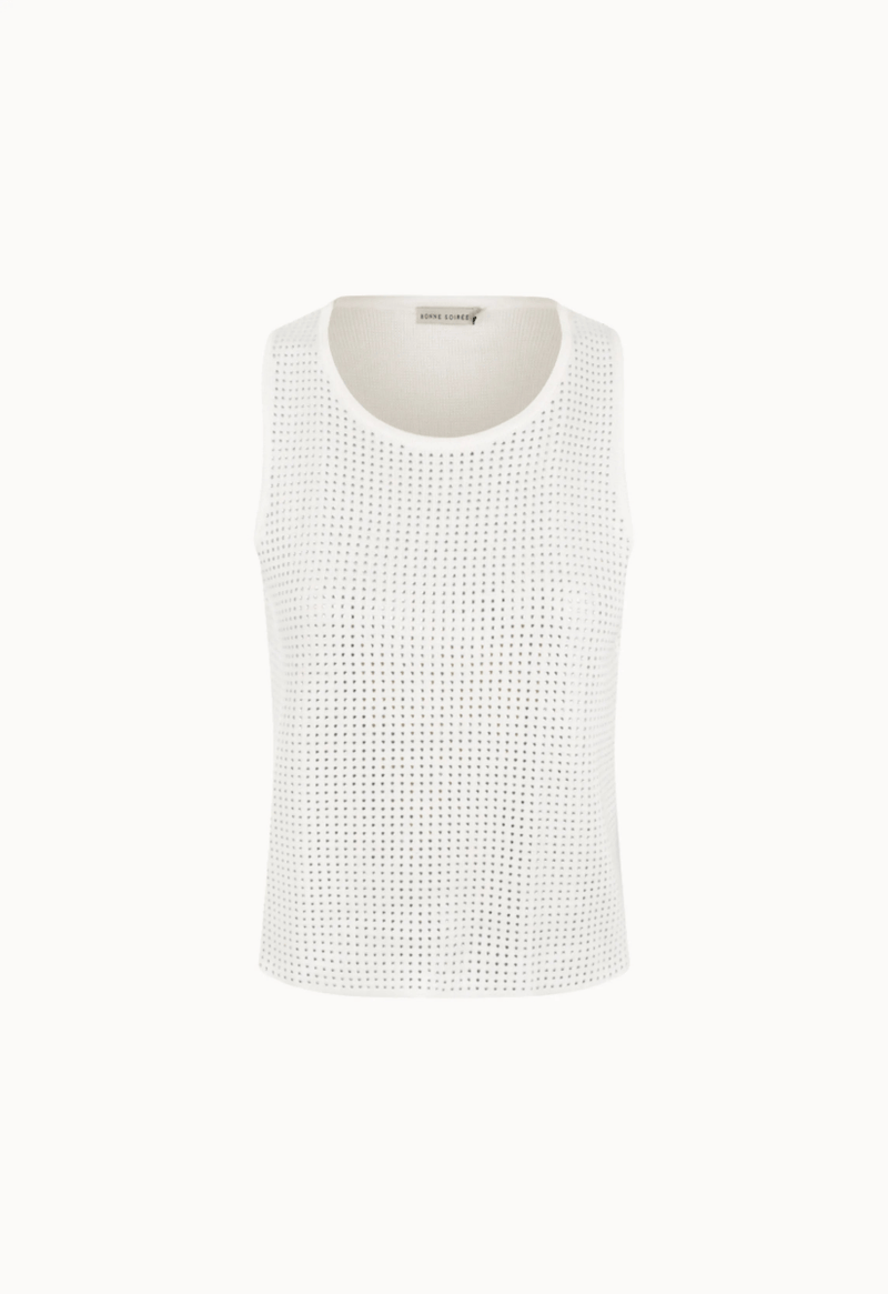 Regata Tricot Isabela Cristais - Off White - Bonne Soirée