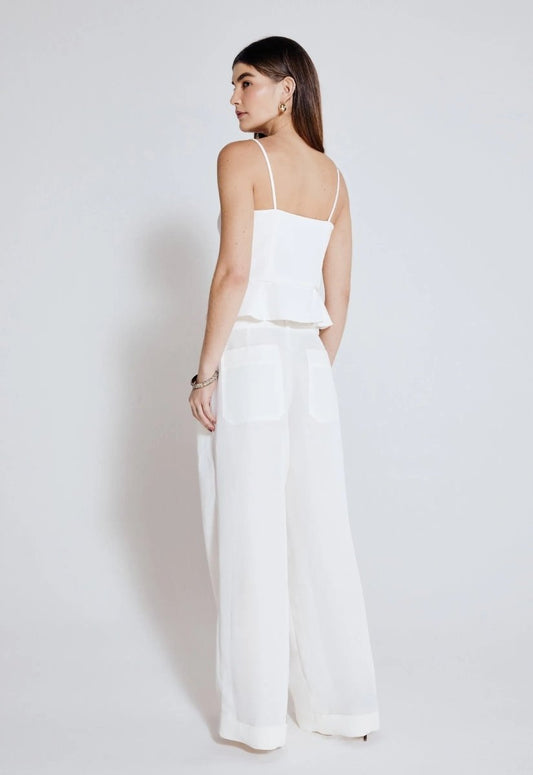Top Crepe Marine - Off White - Bonne Soirée