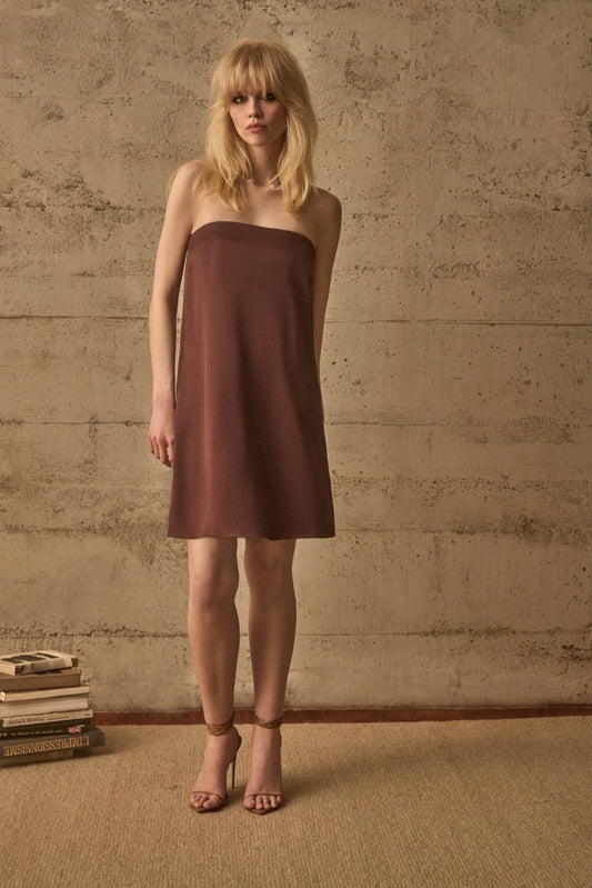 Vestido Victoire Marrom - Bonne Soirée