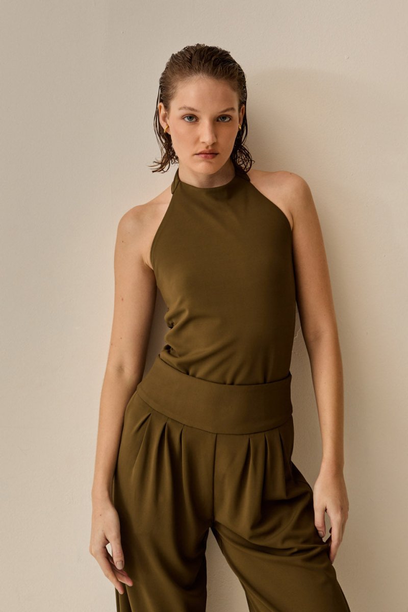 Blusa Amara Verde Oliva - Bonne Soirée