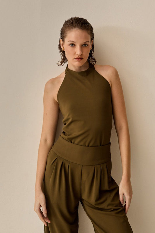 Blusa Amara Verde Oliva - Bonne Soirée