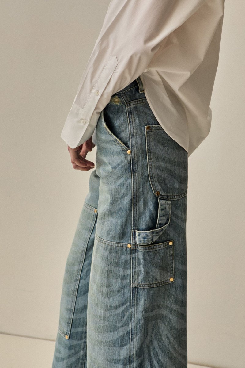 Calça Jeans Clara Zebra - Bonne Soirée