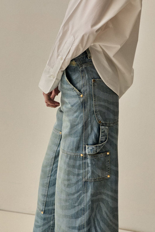 Calça Jeans Clara Zebra - Bonne Soirée