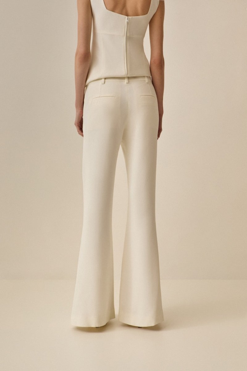 Calça Elle Alfaiataria Off - White - Bonne Soirée