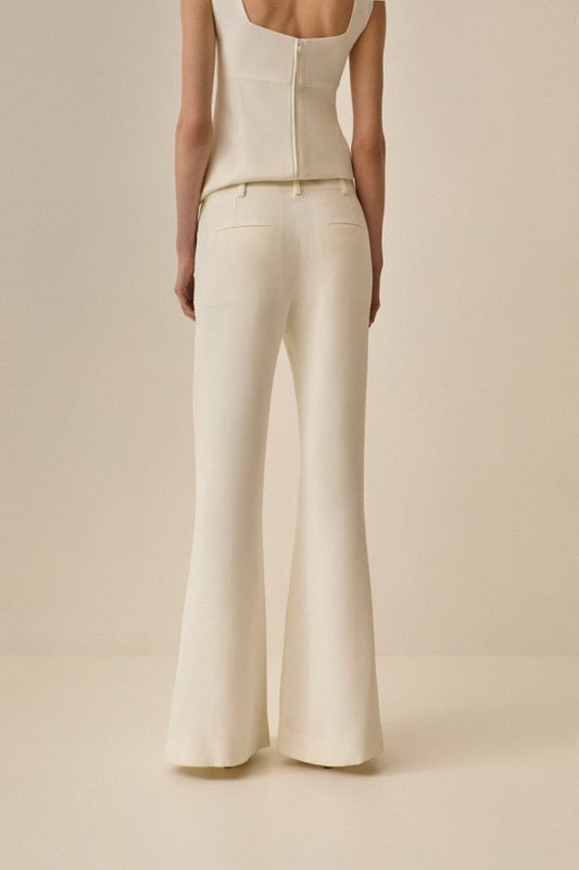 Calça Elle Alfaiataria Off - White - Bonne Soirée
