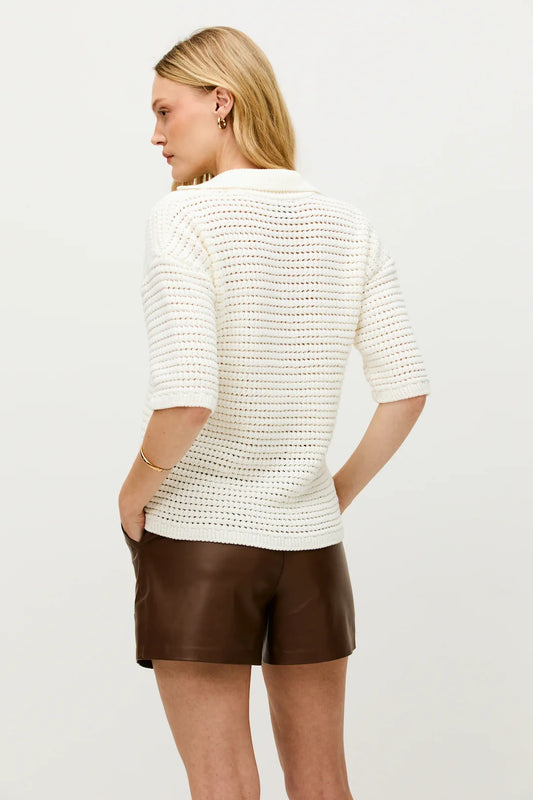 Blusa Helene Tricot Off - white - Bonne Soirée