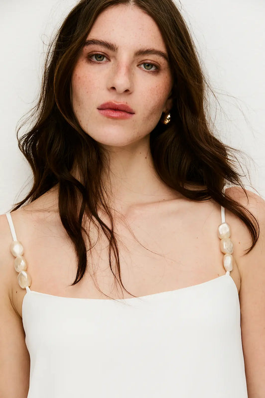 Vestido Isabelle Off White - Bonne Soirée