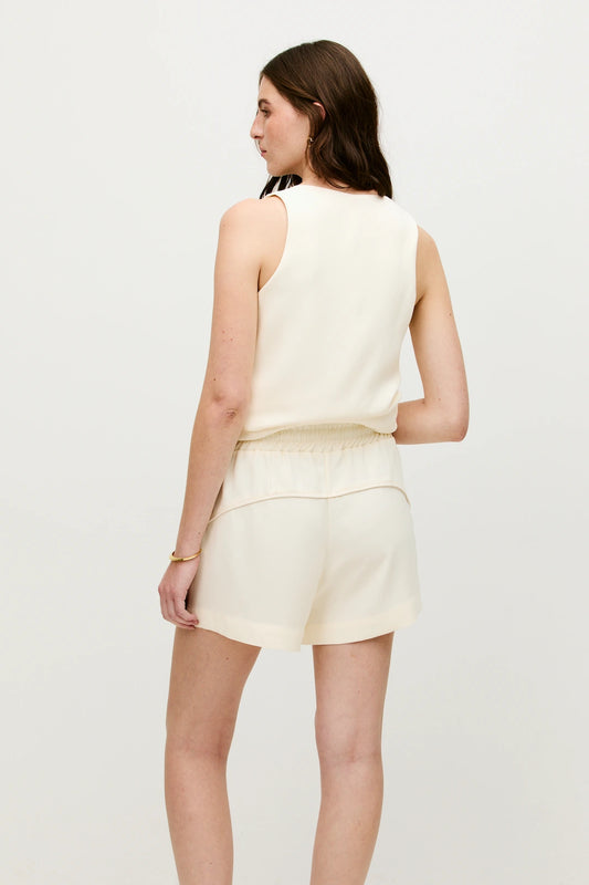 Shorts Natalie Alfaiataria Vanilla - Bonne Soirée