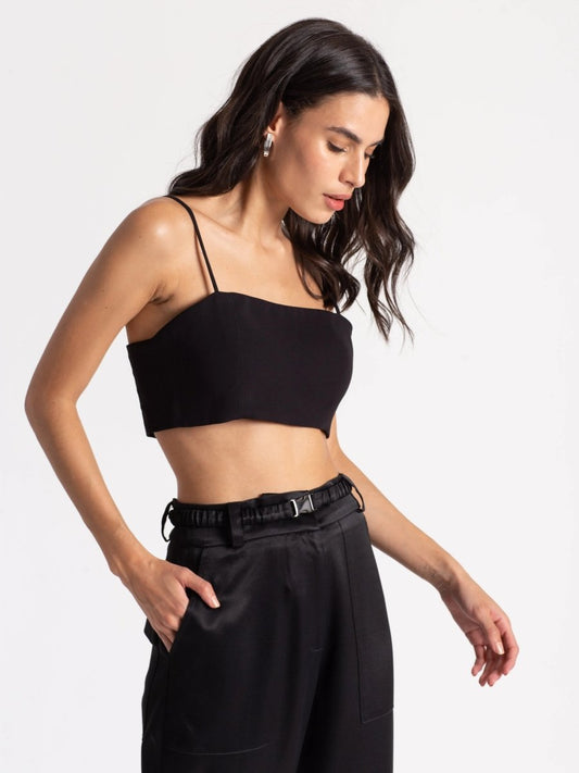 Cropped Lola - Preto - Bonne Soirée