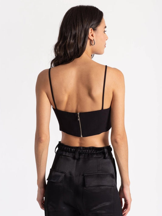 Cropped Lola - Preto - Bonne Soirée