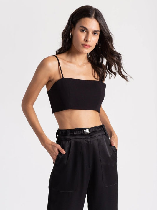 Cropped Lola - Preto - Bonne Soirée