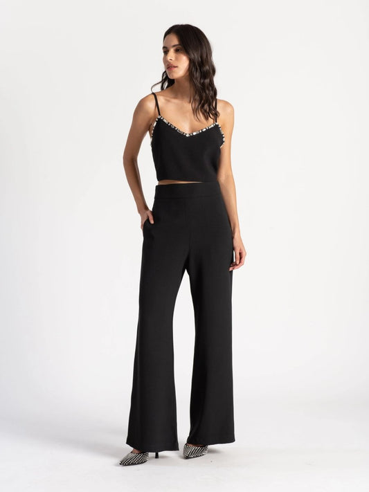 Cropped Elisa - Preto - Bonne Soirée