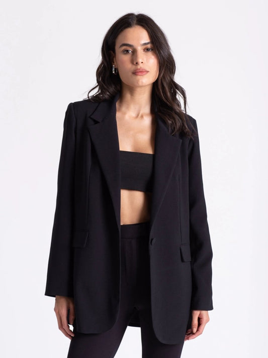 Blazer Alfaiataria Louise - Preto - Bonne Soirée