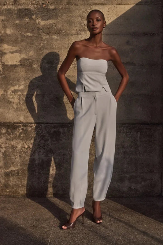 Calça Natalie Alfaiataria Light Blue - Bonne Soirée