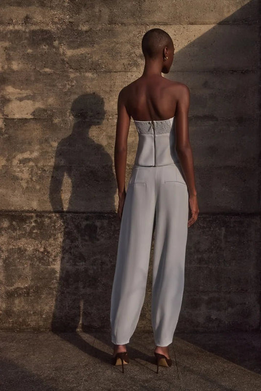 Calça Natalie Alfaiataria Light Blue - Bonne Soirée