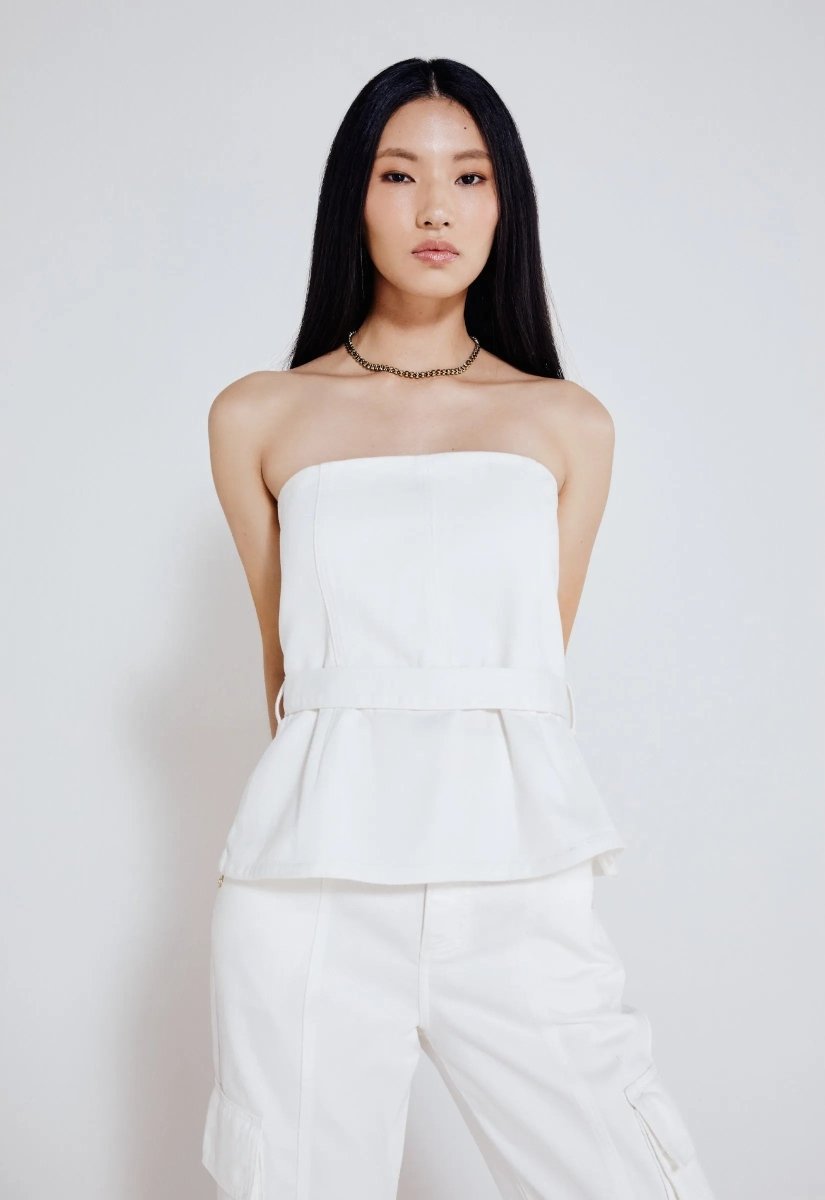 Top Jeans Lucie - Off White - Bonne Soirée