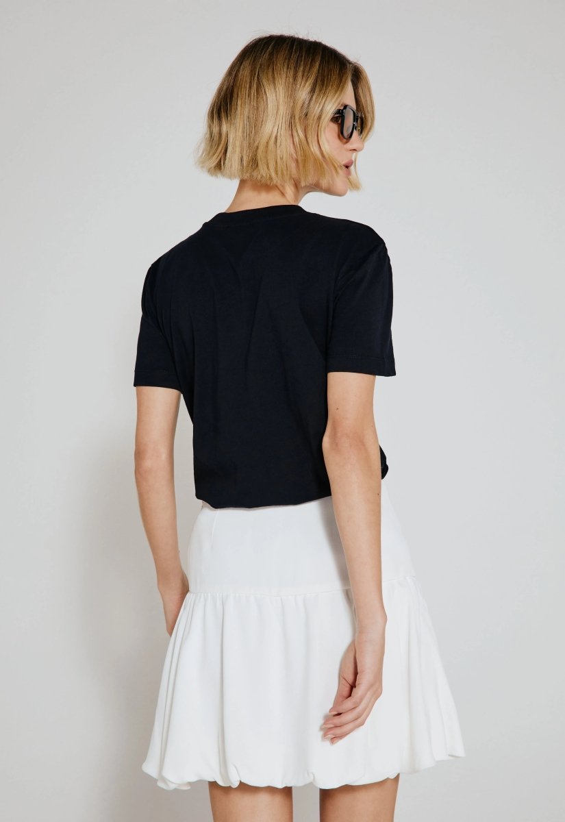 T-shirt Básica Anne - Preto - Bonne Soirée