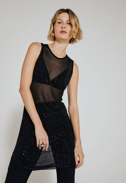 Vestido Nadador Desiré - Preto - Bonne Soirée