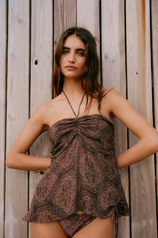 Blusa Sienne Paisley - Bonne Soirée