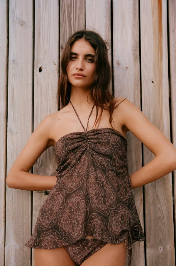 Blusa Sienne Paisley - Bonne Soirée
