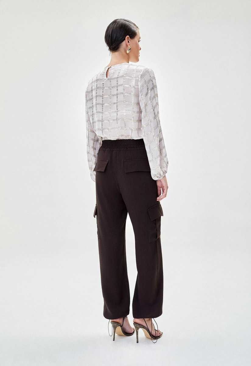 Blusa Seda Silvia - Off White - Bonne Soirée