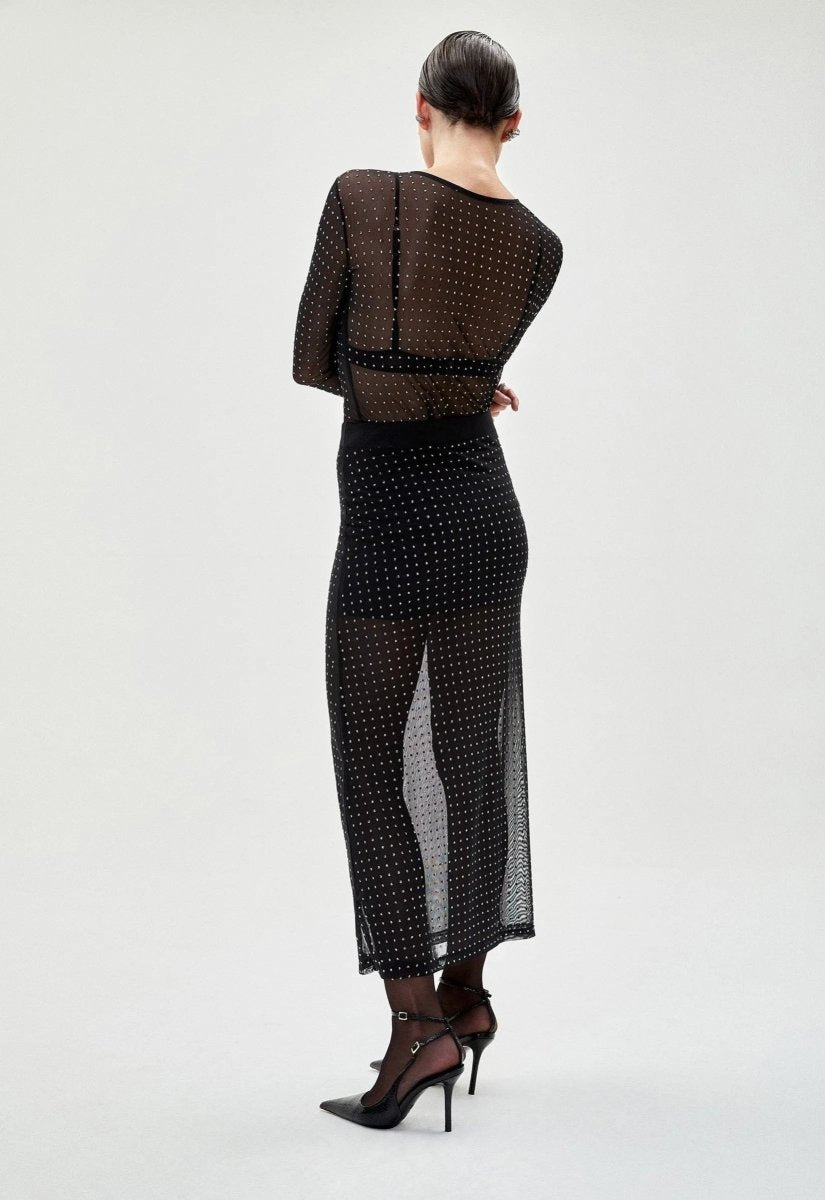 Blusa Tule Desiré - Preto - Bonne Soirée