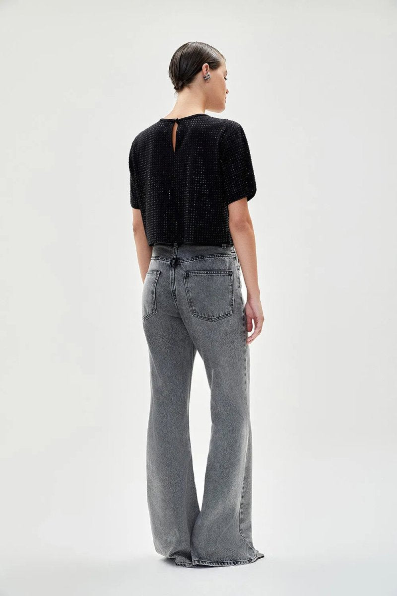 Blusa Cristais Lis - Preto - Bonne Soirée
