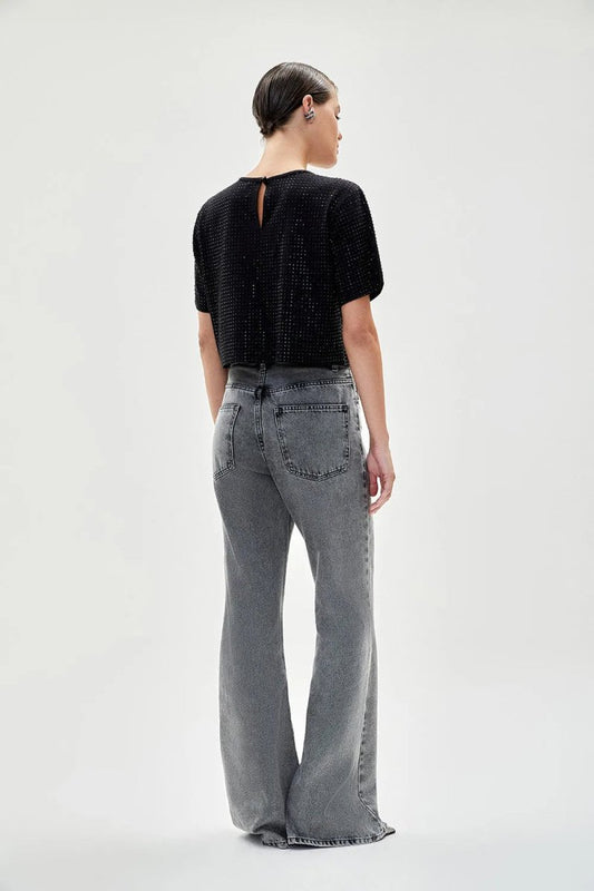 Blusa Cristais Lis - Preto - Bonne Soirée