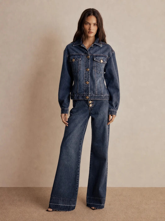 Calça Bardot Jeans Azul Médio - PRÉ-VENDA | Entrega a partir de 01/09 - Bonne Soirée