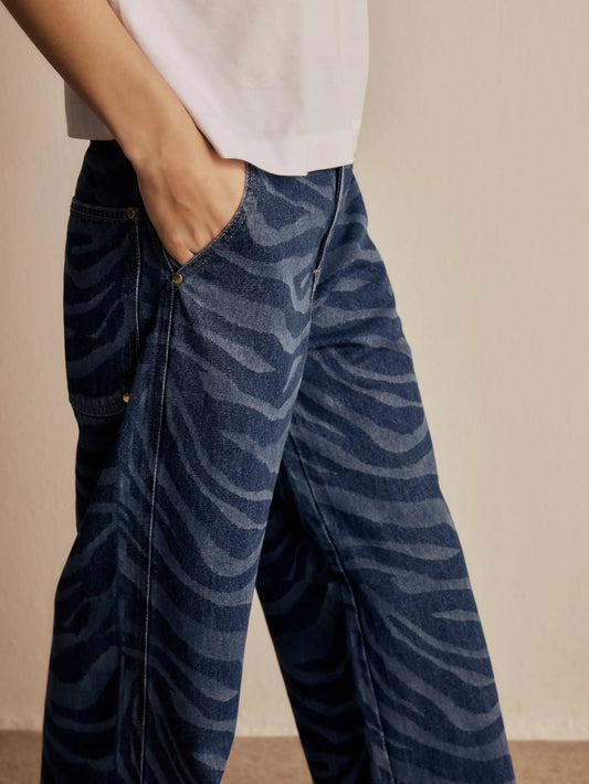 Calça Kayra Zebra Jeans Azul Marinho