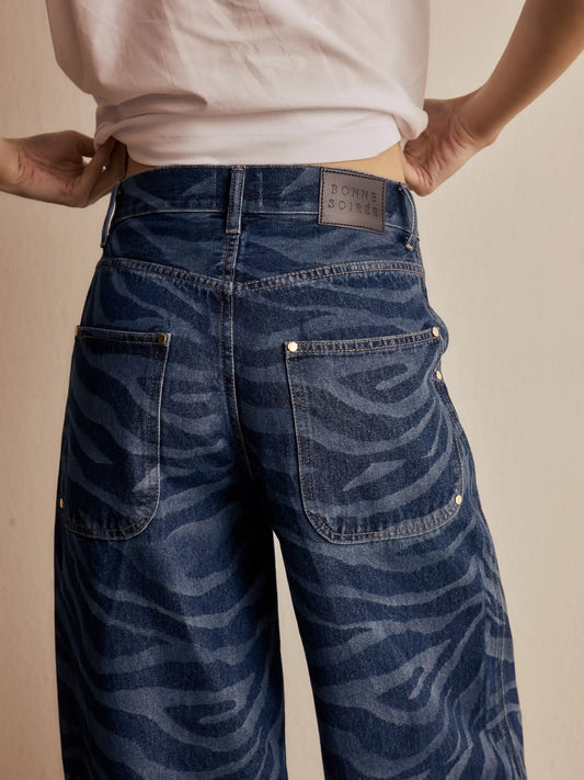 Calça Kayra Zebra Jeans Azul Marinho
