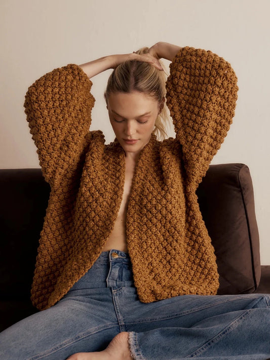 Tricot Pipoca Camel Bonne Soirée x Fandom - Bonne Soirée
