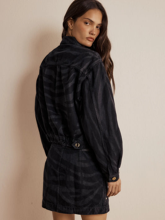 Jaqueta Kayra Jeans Zebra
