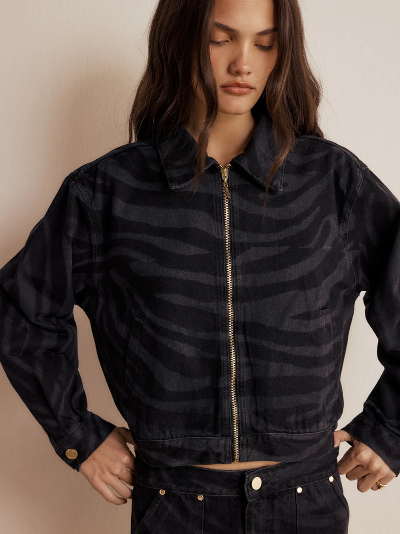 Jaqueta Kayra Jeans Zebra