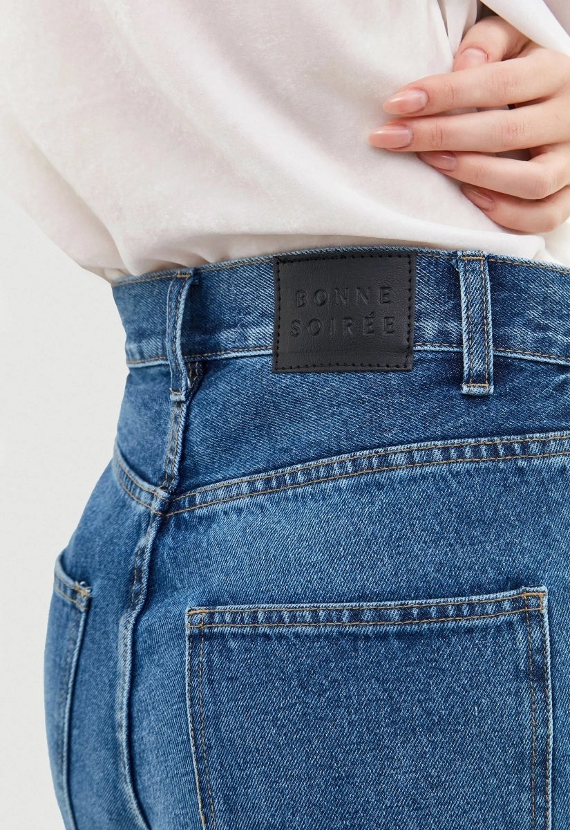 Calça Jeans Wide Leg Lucie - Azul - Bonne Soirée