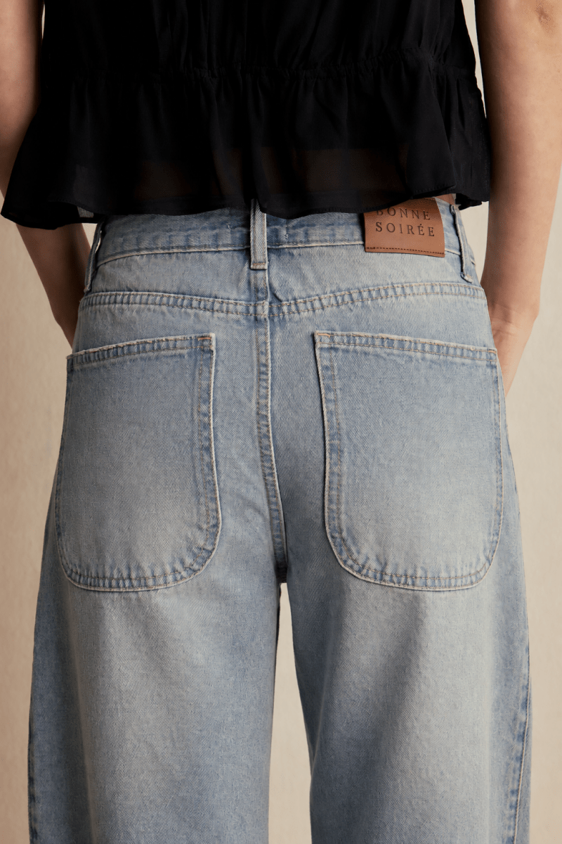 Calça Jeans Barrel Cassis - Bonne Soirée