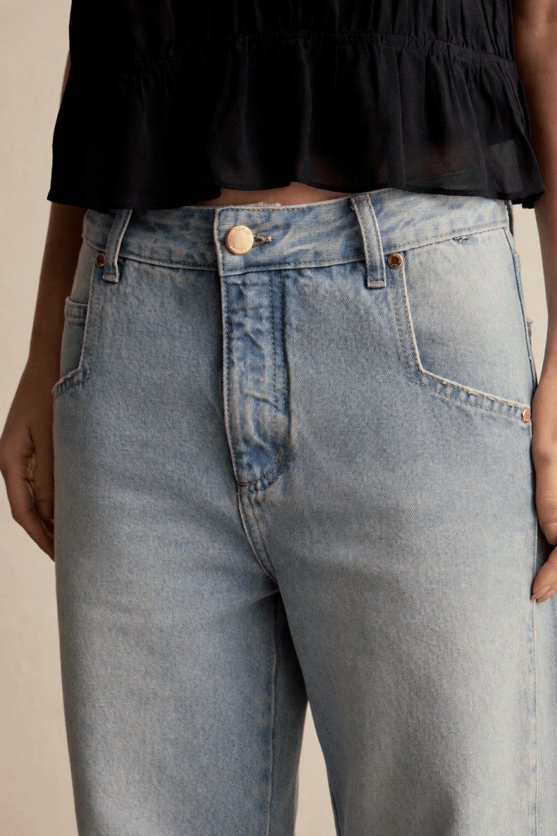 Calça Jeans Barrel Cassis - Bonne Soirée