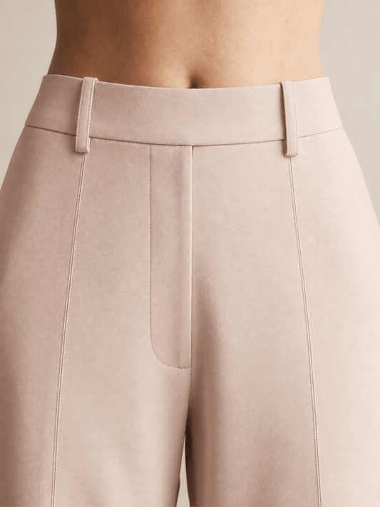 Calça Elle Alfaiataria Rosa Chá - Bonne Soirée